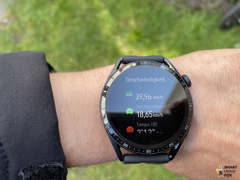 Записанные данные тренировки на Huawei Watch GT 3.